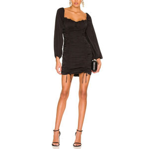 Astr The Label 'Mardi' Black Poly Dress Size XS